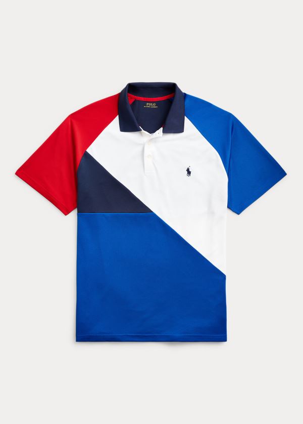 Men's Polo Ralph Lauren Tech Piqué Polo Shirts | 923608VNC